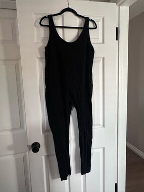 Black Sleeveless Jumpsuit - Women's Slim Fit